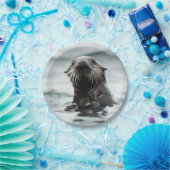 Wise Otter Pappteller (Party)