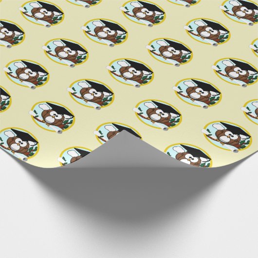 Wise Owl Abschluss Geschenkpapier (Ecke)
