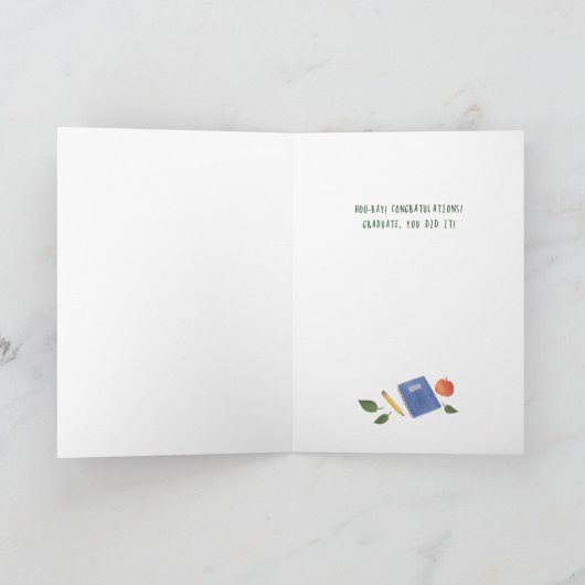 Wise Owl Abschluss Karte (Innenseite)