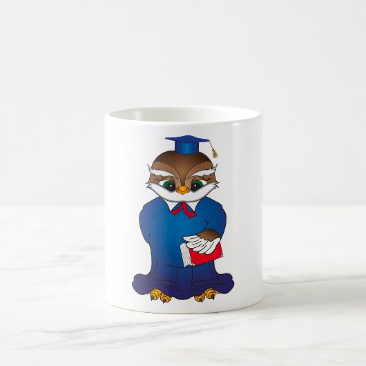 Wise Owl Abschluss Niedlich Scholar Bird Kaffeetasse