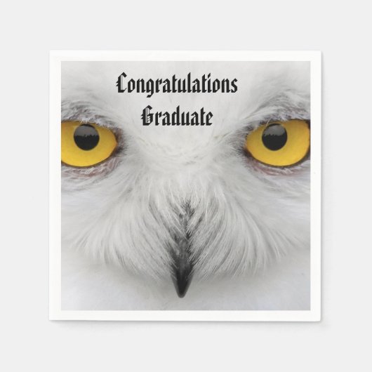WISE OWL ABSCHLUSS Servietten (Vorderseite)