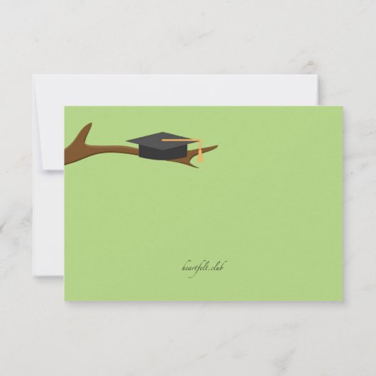 Wise Owl Abschluss Vielen Dank Hinweis Einladung (Rückseite)