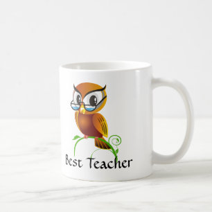 Wise Owl Beste Lehrerin Kaffeetasse