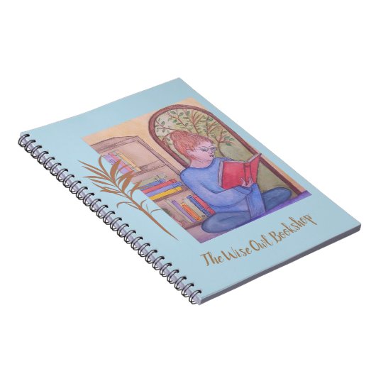 Wise Owl Bookshop - Notebook Notizblock (Rechte Seite)