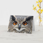 Wise Owl Fotograf Karte (Gelbe Blume)