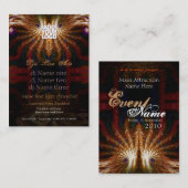 Wise Owl Fraktal Mini Flyer Visitenkarte (Vorne/Hinten)