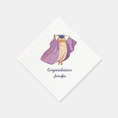 Wise Owl Graduation Party Napkins Serviette