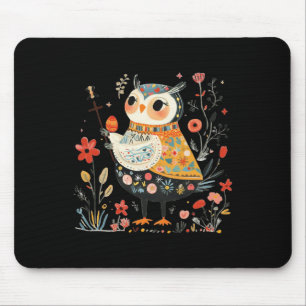 Wise Owl Guardian - Ostereier Mousepad