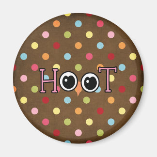 Wise Owl Hoot Magnet