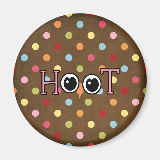 Wise Owl Hoot Magnet (Vorne)