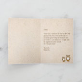 Wise Owl Mentor Vielen Dank Karte (Innenseite)