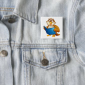 Wise Owl Reading Book Button (Beispiel)
