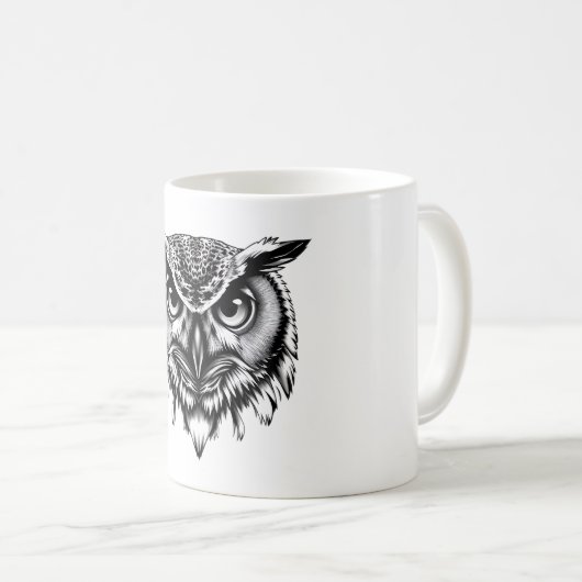 Wise Owl Spektakel T - Shirt Kaffeetasse (VorderseiteRechts)