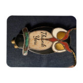 Wise Owl Vielen Dank Magnet (Horizontal)