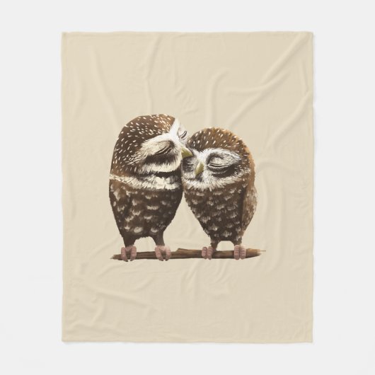 Wise Owls Fleecedecke (Vorderseite)