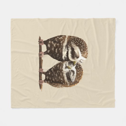 Wise Owls Fleecedecke (Vorderseite (Horizontal))