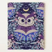 Wise Owls Under the Moonlit Sky im Wald Planer (Rückseite)