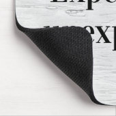 Wise Quote on Birch Tree Texture Mousepad (Ecke)