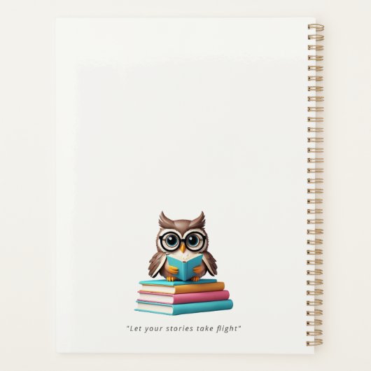 Wise Reader Owl Kids Journal Planer (Rückseite)