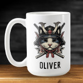 Wise Samurai Warrior Cat Kaffeetasse