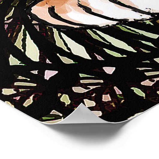 Wise Tiger Poster (Ecke)