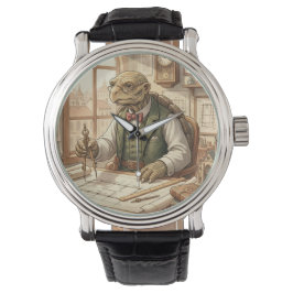 Wise Turtle Architect Vintage Art Watch Armbanduhr