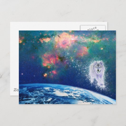 Wise Wolf Postkarte (Vorne/Hinten)