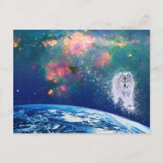 Wise Wolf Postkarte (Vorderseite)