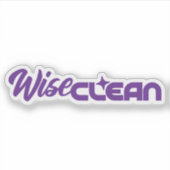 WiseClean - Aufkleber (Vorderseite)