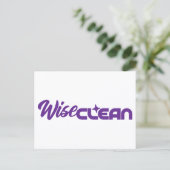 WiseClean - Postkarte (Stehend Vorderseite)