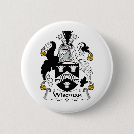 Wiseman Familienwappen Button (Vorderseite)