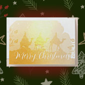 Wisemen Luxe Gold Christmas Foil Card Folienkarte