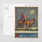 Wisemen nach Stern auf Jesus Postkarte (Vorne/Hinten)