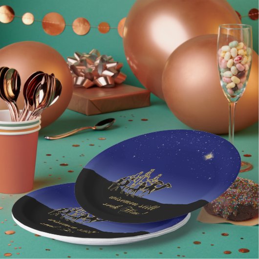 Wisemen noch suchen ihn Papierplatte Pappteller (Multi)