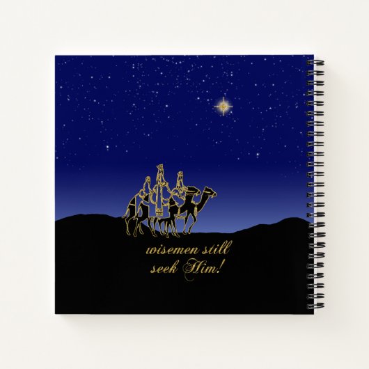Wisemen noch suchen ihn Weihnachten Notizblock (Rückseite)