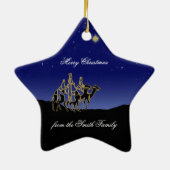 Wisemen noch suchen ihn Weihnachtsbaum-Ornament Keramikornament (Hinten)