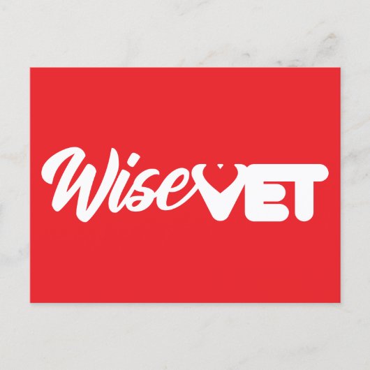 WiseVet - Postkarte (Vorderseite)