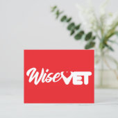 WiseVet - Postkarte (Stehend Vorderseite)