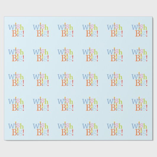 Wish Big Candle Geschenkpapier (Flach)