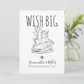 Wish Big Whimsical Pregnancy Ankündigung (Stehend Vorderseite)
