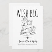 Wish Big Whimsical Pregnancy Ankündigung (Vorne/Hinten)