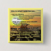 WISH Button von Poet Adiela Akoo (Vorderseite)