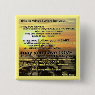 WISH Button von Poet Adiela Akoo