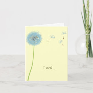 Wish Dandelion - Motivierend Karte