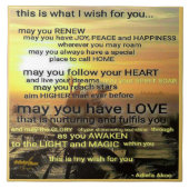 Wish Decorative Tile by Adiela Akoo Fliese (Vorderseite)