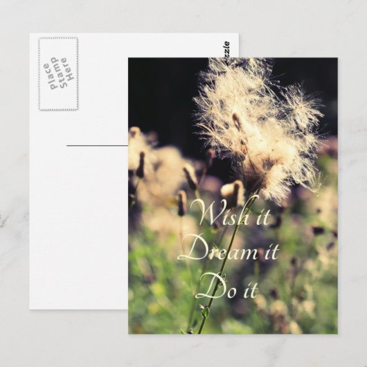 Wish Dream Do Postkarte (Vorne/Hinten)