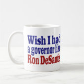 Wish hatte Governor Ron DeSantis roter blauer Halb Kaffeetasse (Links)