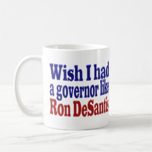 Wish hatte Governor Ron DeSantis roter blauer Halb Kaffeetasse