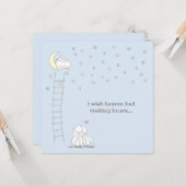 Wish Heaven hatte Besuchszeiten Kinderverlust Beil Karte (Vorderseite/Rückseite Beispiel)