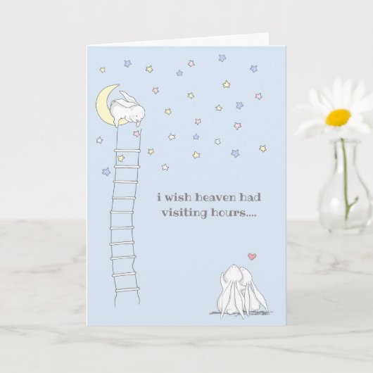 Wish Heaven hatte Besuchszeiten Kinderverlust Beil Karte (Kleine Pflanze)